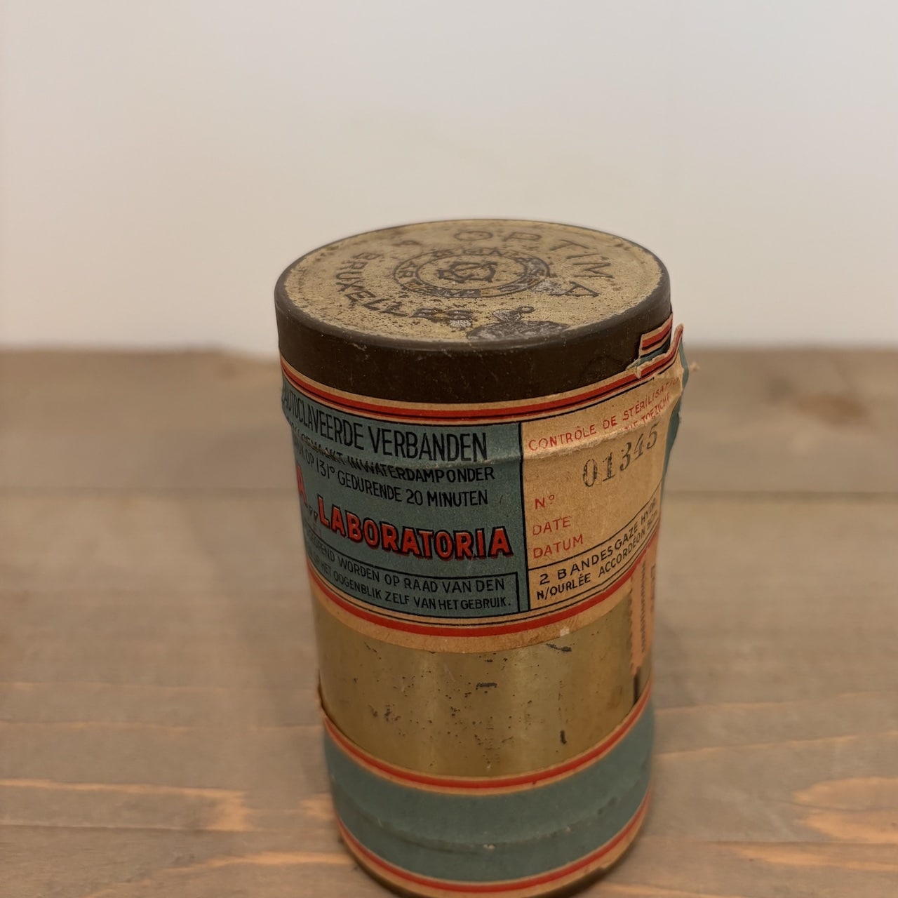 Vintage Verbandblikje Optima