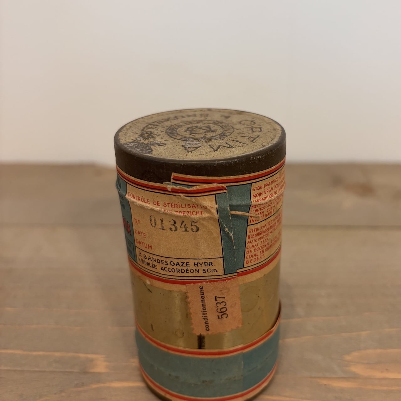 Vintage Verbandblikje Optima